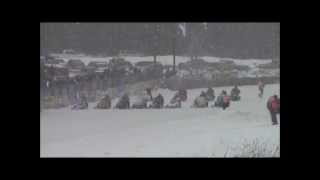 Eganville Bonnechere Cup 2013 Snowmobile Oval Racing [upl. by Rimola43]