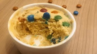 1 Minute Microwave Cookie  The EASIEST MampM Cookies recipe [upl. by Natanhoj]