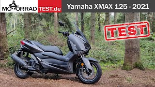 Yamaha XMAX 125  Test deutsch des Modells 2021 [upl. by Olimpia370]