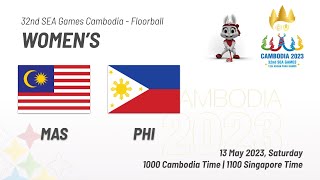 Women Malaysia 2  2 Philippines  Floorball  32nd SEA Games 2023 Cambodia [upl. by Zenger]