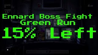 Ennard Boss Fight Green Run 158 Left Former WR  FNaF SL PS4 [upl. by Toddie296]