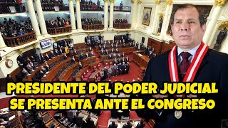 PRESIDENTE DEL PODER JUDIClAL SE PRESENTA ANTE EL CONGRESO  HOY VIERNES 12 DE ABRIL [upl. by Mistrot]