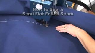 How to Sew a Semi Flat Felled Seam [upl. by Ajssatan]