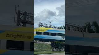 Brightline passing crossing brightline [upl. by Persas761]