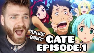 LUCKIEST ANIME CHARACTER EVER  GATE  Episode 1  New Anime Fan  REACTION [upl. by Aipotu255]