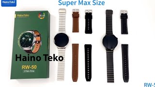 Haino Teko RW50 smart watch  big display calling feature all notifications [upl. by Aysa868]