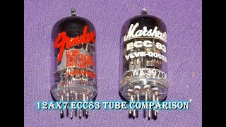 Marshall ECC83 vs Fender 7025 12AX7 Tube Comparison China vs Russia to sell on ebay [upl. by Medorra302]