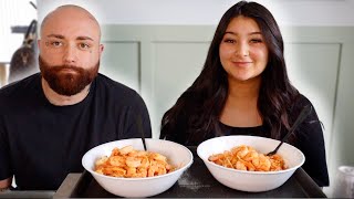 Addressing The Comments amp Concerns  Rosé Pasta w Shrimp Mukbang [upl. by Screens]