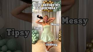 Night before my 18th birthday  VERY MESSY birthday vlog dance music london shorts [upl. by Enialem]