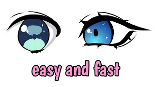 How To Draw Anime Eyes  easy and fast [upl. by Fidelity]