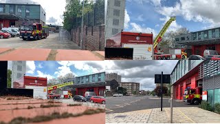 London Fire Brigade  Dagenham Fire Station F411 Pump Ladder Turnout F411F412 Returning New 64m TL [upl. by Dean749]