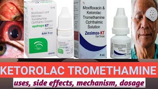 ketorolac tromethamine ophthalmic solution ketorolac amp moxifloxacin ophthalmic solution [upl. by Lleznov774]