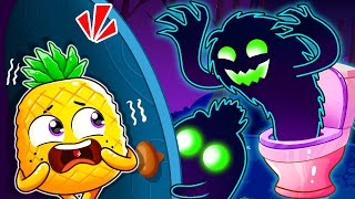 Spooky Toilet Monster 🚽 Monster In The Toilet  Something In The Dark  YUM YUM  Funny Kids Songs [upl. by Doniv669]