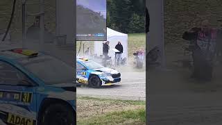 CER WRC Mistake Griebel action rallye rally spinmistakecerwrccentraleuropeanrallygriebelwrc [upl. by Dorothee506]