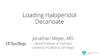 How to Load Haloperidol Decanoate [upl. by Casandra]