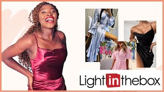 TRYING ON Trendy CLOTHING  Light In The Box try on Haul  LightInTheBoxcom Review [upl. by Kuhlman]