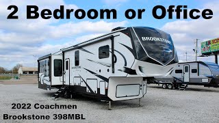 Need an RV with an OFFICE Two Full Bedroom Fifth Wheel  2022 Coachmen Brookstone 398MBL [upl. by Anav733]