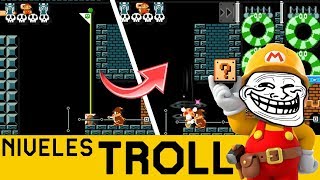 JAPO PILLO QUE SORPRENDE 😮 NIVELES TROLL 9  Super Mario Maker  ZetaSSJ [upl. by Unhsiv]