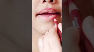 Nude lipstick smudge with lipliner 💄😍lipstick makeuptutorial [upl. by Ila]