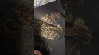 Undangan Softcover PremiumSally Black GoldIsi ccweddinginvitation undangancustom [upl. by Tarrsus855]