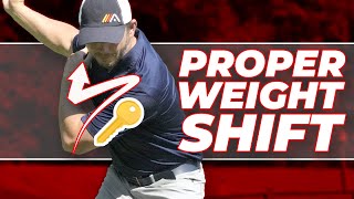 Proper Weight Shift in Your Golf Swing The BIG 🔑 😱 [upl. by Alius]