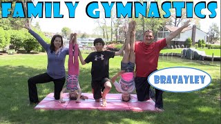 Family Gymnastics Challenge  Bratayley [upl. by Camile]