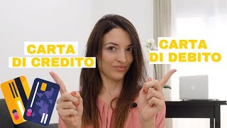 Le Differenze 💳Carte di Credito Debito e Prepagate [upl. by Jarnagin257]