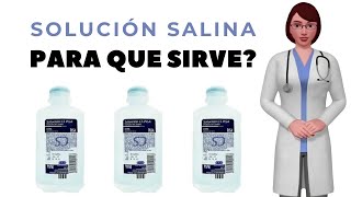 SOLUCIÓN SALINA que es y para que sirve la solución salina como usar la solución salina [upl. by Knapp]