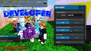 Roblox ServerSide Exploiting  BANNED ALL THE STAFF [upl. by Sarene]