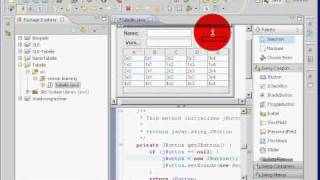 Java Eclipse Swing Visual Editor jTable DefaultTableModel [upl. by Wehhtam837]