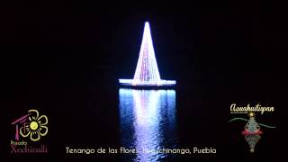 Árbol de navidad flotante Acuahilispan 2014 Tenango de las Flores [upl. by Iow]