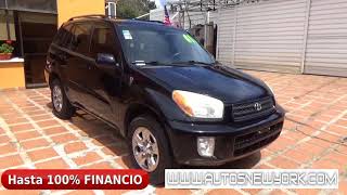 TOYOTA RAV4 2001 NEGRO AUTOMATICO 4X4 CON SUNROOF ELECTRICO ABS Y GPS GRATIS FINANCIO 100 [upl. by Obnukotalo]