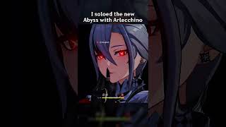 I SOLOED THE NEW ABYSS WITH ARLECCHINO [upl. by Kra]