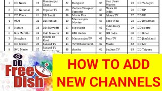 How to Add New Channels on DD Free Dish MPEG2 Box StepbyStep Guide [upl. by Einniw]