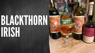 Blackthorn Irish Cocktail Recipe  How to make a Blackthorn Irish  Diffords Cocktail Guide [upl. by Post212]