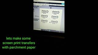 Printing screen print transfers with parchment paper [upl. by Adnoved]