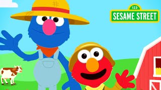 🌽 Sesame Street Elmo Helps Farmer Grover game gameplay [upl. by Yerhcaz]