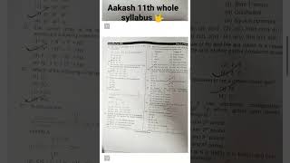 Aakash Reshuffling test of class11th whole syllabus Code G  NEET🔥 Which batch u had got in 12th [upl. by Rimidalv]