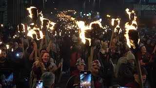 Edinburghs Hogmanay Torchlight Procession 2023 [upl. by Scharf]