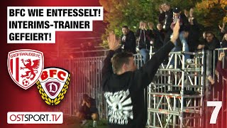 BFC wie entfesselt InterimsTrainer gefeiert Greifswalder FC  BFC Dynamo  Regionalliga Nordost [upl. by Joannes]