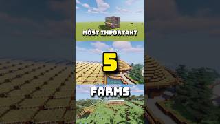 5 Best Farm To make in Minecraft Survival [upl. by Aelanej]