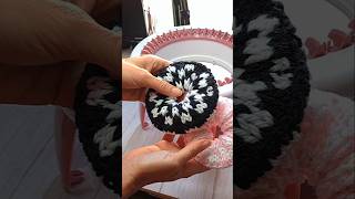 Wow make Checkered scrunchies on your Sentro 40 needles sentroknittingmachine [upl. by Abrahamsen]