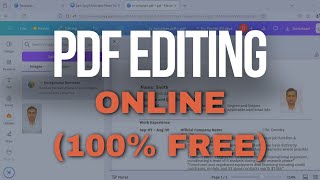 How to Edit PDF Online Using Canva 100 Free [upl. by Barkley]