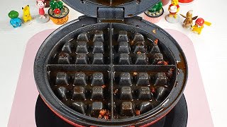 WAFFLE IRON vs How to clean a waffle maker very easily cheese [upl. by Orofselet]