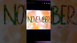 Nov procreate arttutorial ytshort iPadArt november autumnlook procreatetutorial illustration [upl. by Aicinoid]