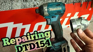 Repairing a Makita DTD154 Impact Driver with a broken gearcase [upl. by Sarson790]