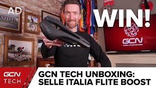 NEW Selle Italia Flite Boost Saddle Unboxing  GCN Tech Unboxing [upl. by Emsoc836]