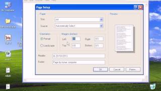 6 NotePad File PageSetup [upl. by Eaner781]