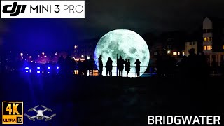 FALLEN MOON in BRIDGWATER4K UHD DRONE in OCTOBER 2024 [upl. by Debee]