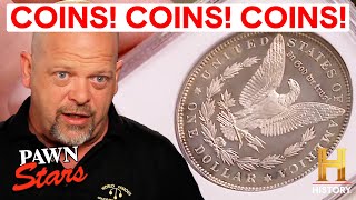 Pawn Stars TOP 10 RARE COINS MEGA COMPILATION [upl. by Ange]